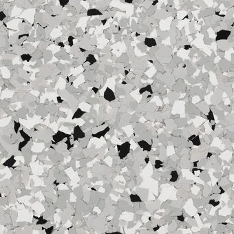Feathergray, muestra de flake decorativo, toque para ver proyectos