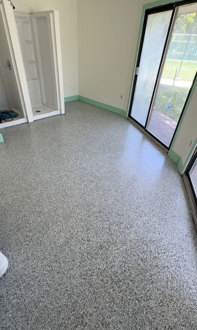 Commercial after flake coating, Coconut Creek, FL