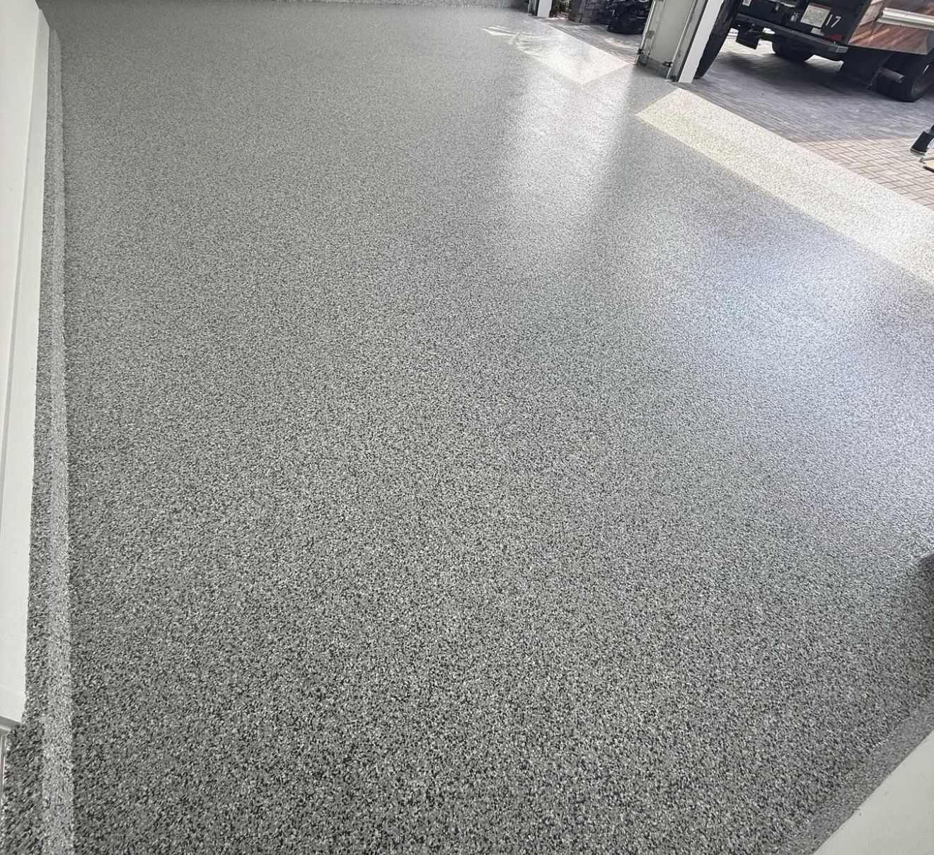 Garage Floor after flake coating, Deerfield Beach, FL