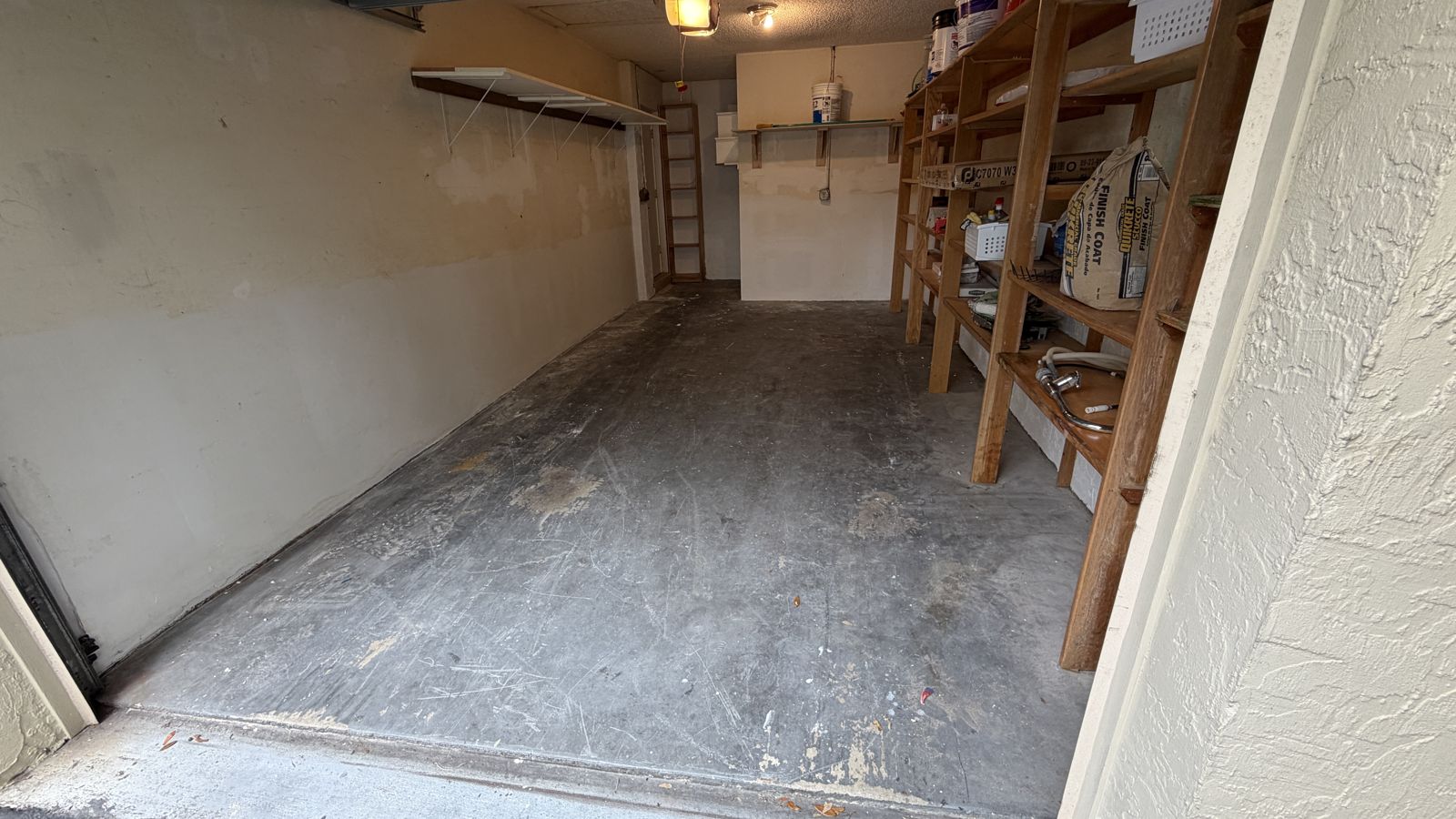Garage Floor before coating, Boca Raton, FL