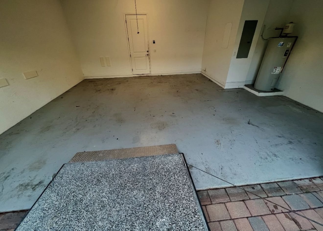 Garage Floor before coating, Coconut Creek, FL