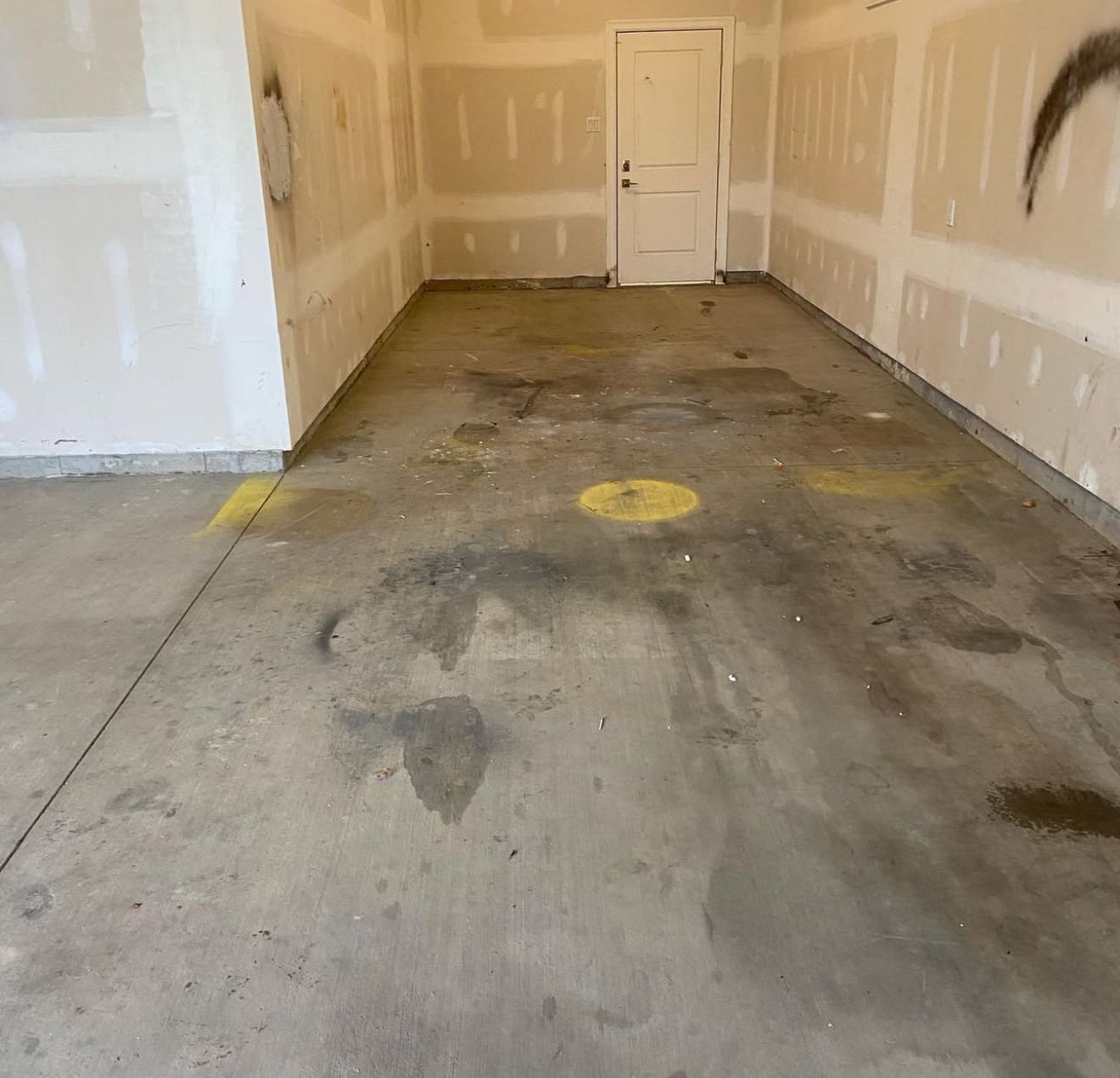 Garage Floor before coating, Delray Beach, FL