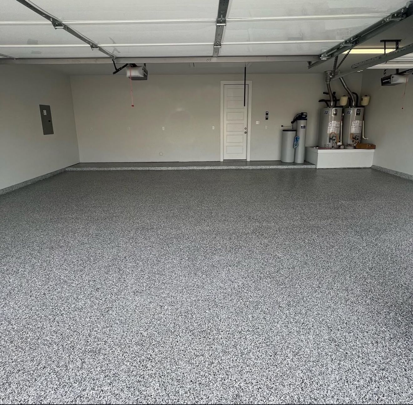 Garage Floor with flake coating, South Florida