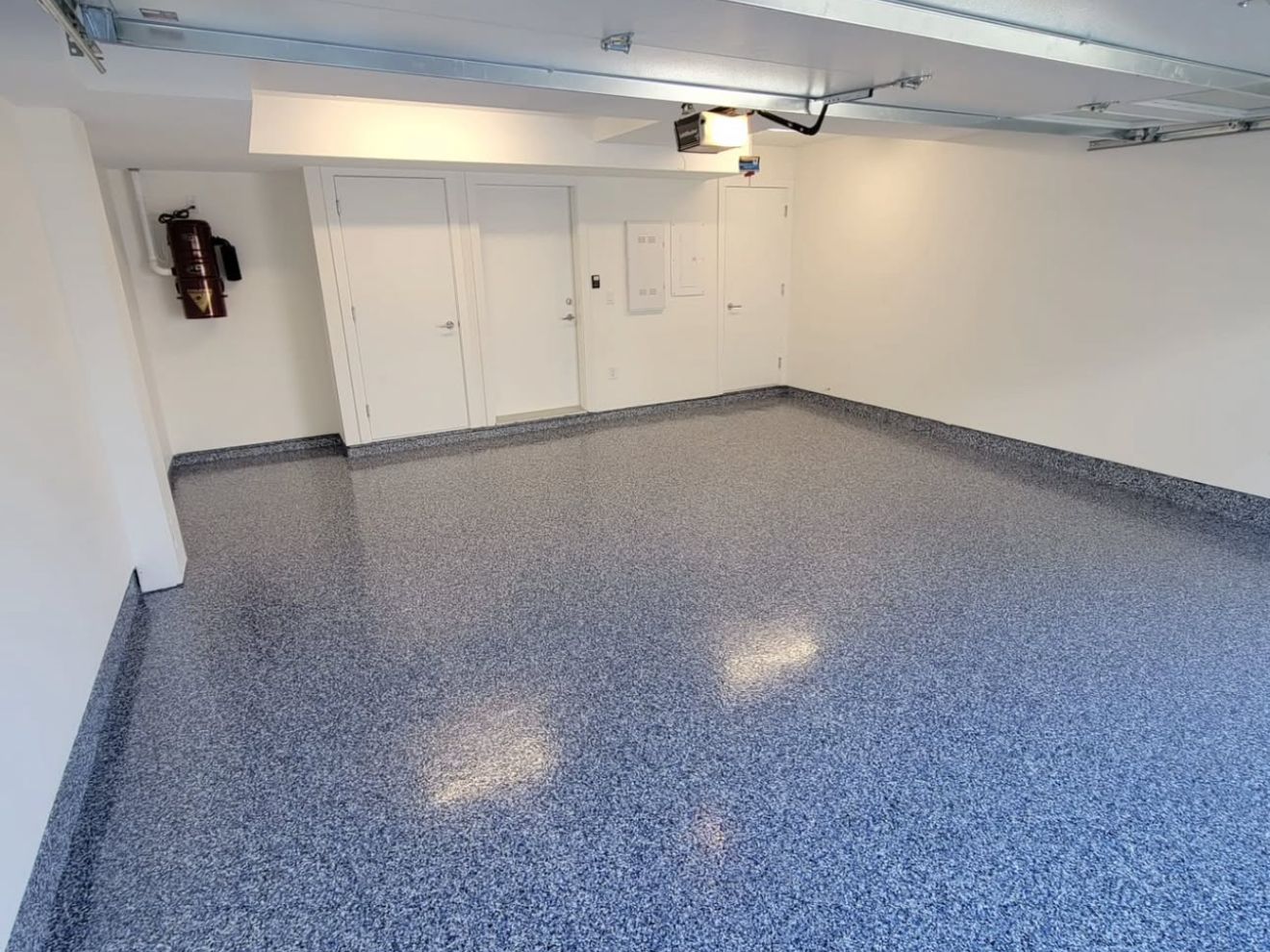 Garage Floor with flake coating, South Florida
