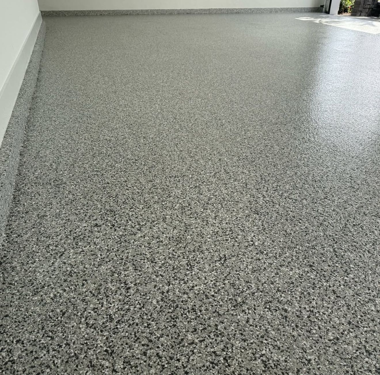 Garage Floor with flake coating, South Florida