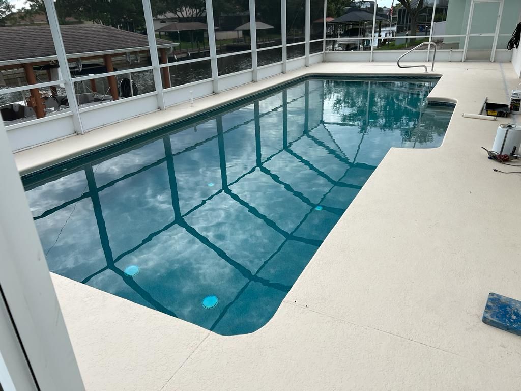 Pool Deck before coating, Boca Raton, FL